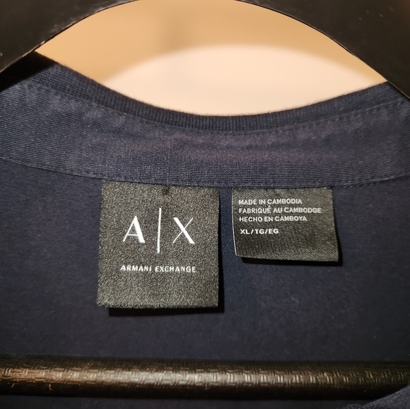 Navy Blue Armani Exchange  Polo - Picture 3 of 5